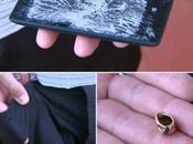 Nokia Lumia sauve d’un homme arrêtant balle