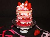 {BatailleFood #12} Layer Cake fraises pralines roses, crème citron