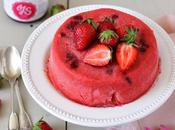 {fête mamans} Sorbet fraise confiture rose comme gâteau sans gluten