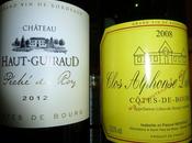 vins Côtes Bourg dans haut l'appellation qualité