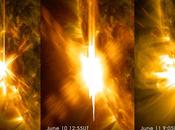 Trois puissantes éruptions solaires observées juin