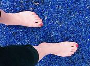 Marché verre #fakir #piedsnu #feet #picoftheday #blue...