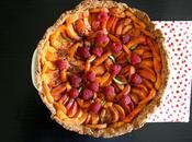 Tarte rustique abricots-framboises (vegan)