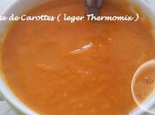 Créme Carottes Curry lait Coco leger Thermomix