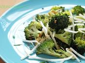 Salade brocoli, germes soja sauce