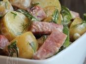 ~Salade-repas pommes terre grelots, haricots jambon~