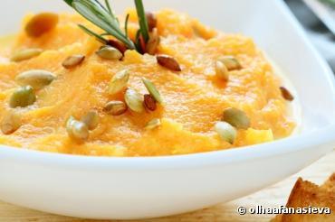 Purée de courge bio doubeurre rôtie aux épices et lait de coco
