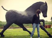 Horses sculptures Saone Stalh