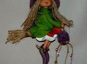 Sorcière suspendre porcelaine froide