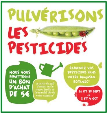 Botanic renouvelle l'opération "Pulvérisons les pesticides"