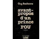 Boulianne offre gratuitement recueil poésie "Avant-Propos d’un prince fou" jusqu’au décembre 2014 téléchargement)