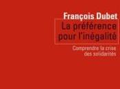 Préférence pour l'inégalité François DUBET