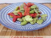 Salade fèves poivrons