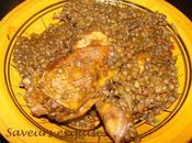 Ragoût tunisien poulet lentilles Marquit âadas marga lentilles)
