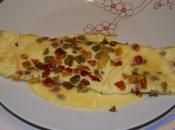 Omelette chorizo poivrons multicolores