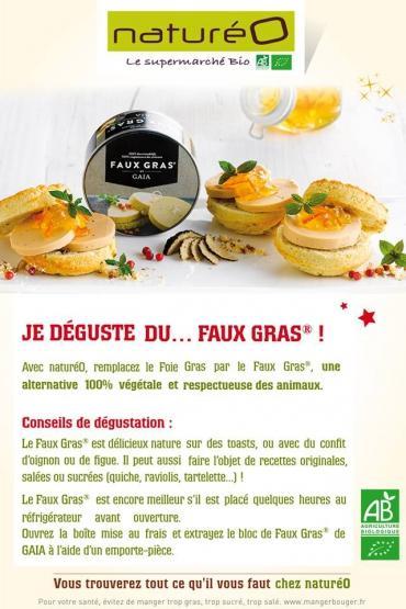 Noël : pas de foie gras dans les magasins bio naturéO !