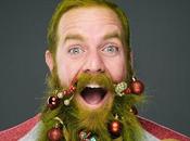 décorent leur barbe façon Noël