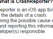 Crash Reporter: l’application pour analyser problèmes iPhone jailbreaké
