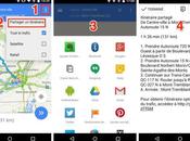 Google Maps pour Android comment partager itinéraire