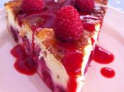 Gâteau fromage framboises