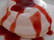 Minis pavlovas yaourt coulis fraises