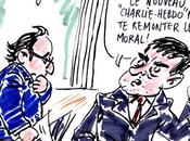 Caricature Hollande Valls
