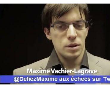 Affrontez Maxime aux échecs sur Twitter