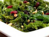Salade chou Kale cranberries, pignons vinaigrette l'érable