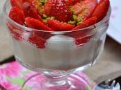 Verrine semoule crémeuse fraises