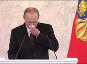 Vladimir Poutine reste sans voix lors d’un discours
