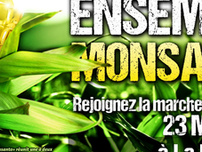 Marche mondiale contre Monsanto Rochelle, Place Verdun,