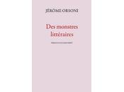 Jérôme Orsini monstres littéraires