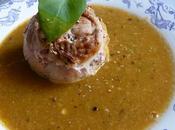 Paupiettes veau fondue poivron