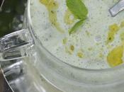 Soupe glacée concombre menthe