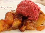 Tatin l'ananas sorbet cerise