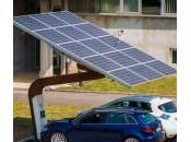 Salon véhicule électrique station recharge solaire innovante