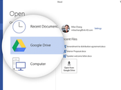 Modifiez fichiers Google Drive suite bureautique Microsoft Office