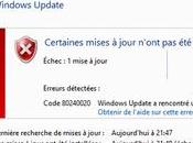 Mise jour automatique vers Windows comment résoudre l’erreur 80240020