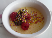 Mascarpone glacé coulis chocolat.