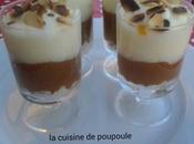 Verrines coulis d'abricots cahntilly flocon d'avoine