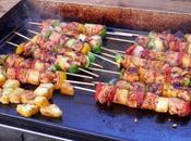 Brochettes Poulet mariné épices Tandoori Ananas