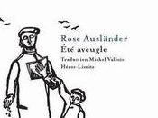 (note lecture) Rose Ausländer, "Été aveugle", René Noël