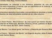 Demain, Academia Nacional Tango, causerie quatre pour Plenario [Chroniques d'Argentine]