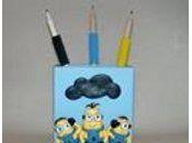 Porte-crayons avec Minions porcelaine froide