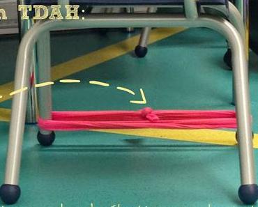 Truc pour aider les enfants, en position assise, qui ont un TDAH