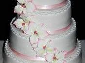 wedding cake orchidées