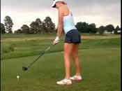 Paige Spirinac, blonde, yeux verts joueuse golf