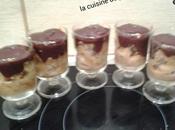 Verrines pommes caramélisées cacahuètes sauce chocolat