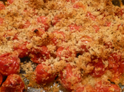 Tomates cerise rôties crumble