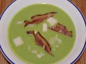 Veloute petits pois lard